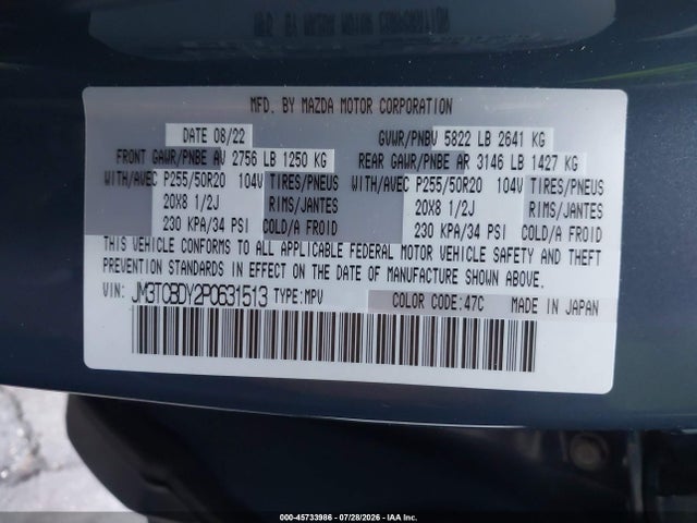 Mazda Cx-9 Carbon Edition 2023 JM3TCBDY2P0631513 Image 9