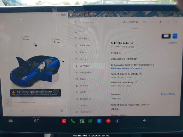Tesla Model 3 Performance Dual Motor All-wheel Drive 2022 5YJ3E1EC4NF248381 Image 18