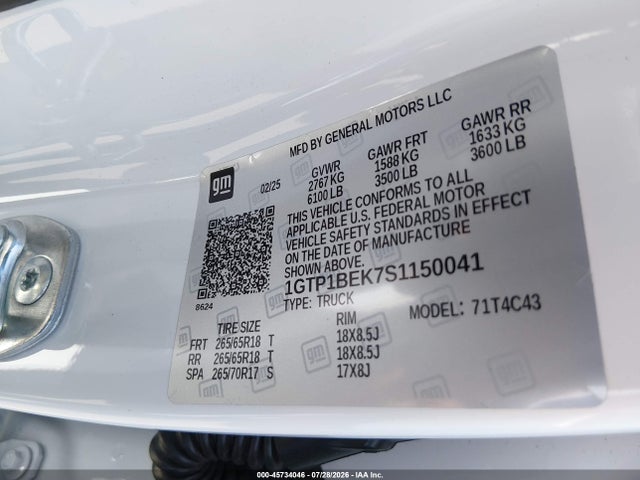 GMC Canyon 2wd Elevation 2025 1GTP1BEK7S1150041 Image 18