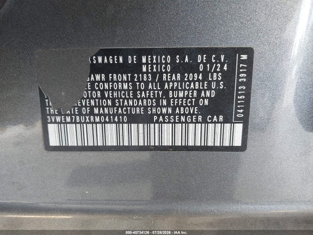 3VWEM7BUXRM041410 Volkswagen Jetta 1.5t Se