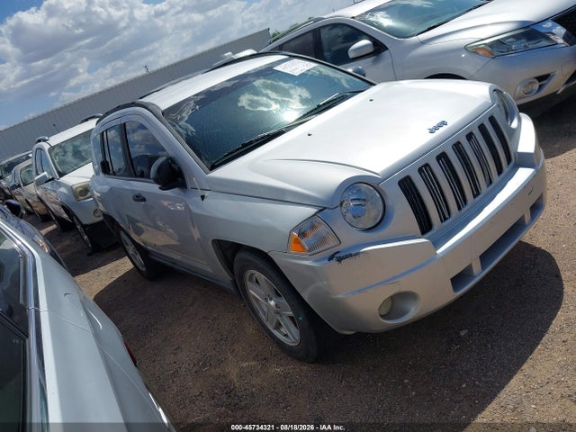 2008 Jeep Compass Sport მანქანა იყიდება აუქციონზე, vin: 1J8FT47038D601432, აუქციონის ნომერი: 45734321