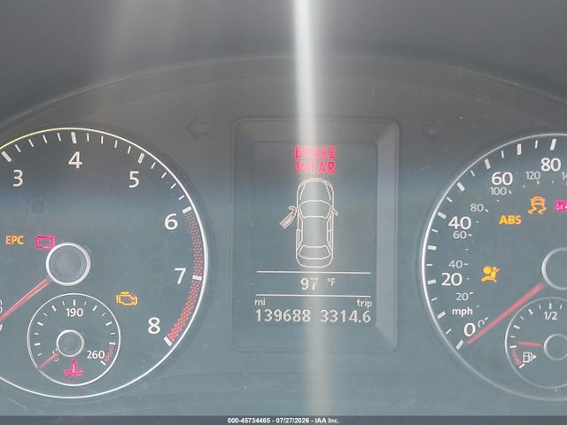 2014 Volkswagen Eos Komfort მანქანა იყიდება აუქციონზე, vin: WVWBW8AH1EV001596, აუქციონის ნომერი: 45734465