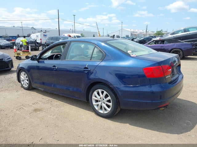 45734539 :رقم المزاد ، 3VWDZ7AJ3BM055918 vin ، 2011 Volkswagen Jetta 2.5l Se مزاد بيع