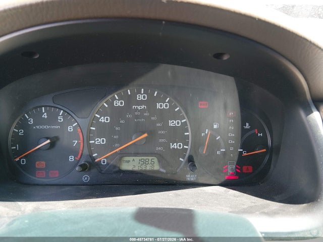 45734781 :رقم المزاد ، JHMCG66531C012656 vin ، 2001 Honda Accord 2.3 Lx مزاد بيع