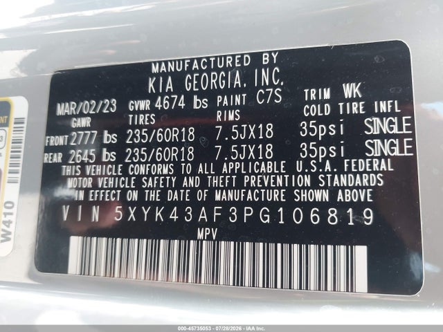 KIA Sportage Sx 2023 5XYK43AF3PG106819 Image 9