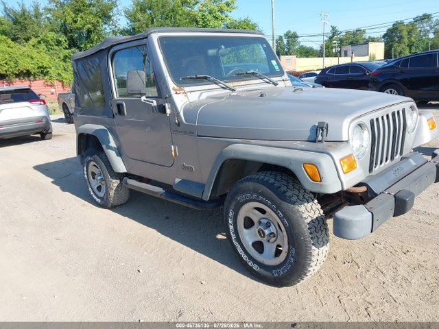 45735135 :رقم المزاد ، 1J4FA29P5YP750767 vin ، 2000 Jeep Wrangler Se مزاد بيع