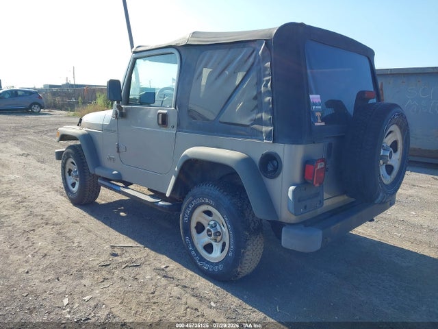 45735135 :رقم المزاد ، 1J4FA29P5YP750767 vin ، 2000 Jeep Wrangler Se مزاد بيع