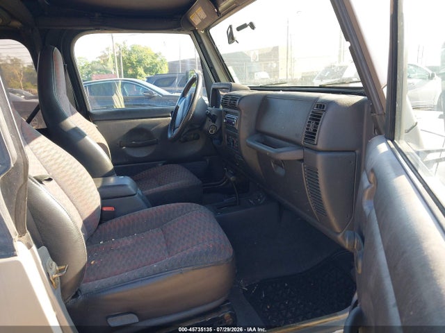 45735135 :رقم المزاد ، 1J4FA29P5YP750767 vin ، 2000 Jeep Wrangler Se مزاد بيع