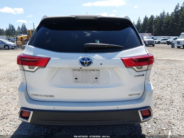 5TDDGRFH0KS055708 Toyota Highlander Hybrid Limited Platinum
