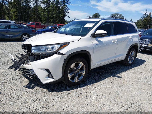 5TDDGRFH0KS055708 Toyota Highlander Hybrid Limited Platinum