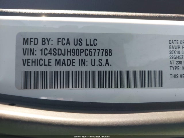 Dodge Durango Srt Hellcat Premium Awd 2023 1C4SDJH90PC677788 Image 9