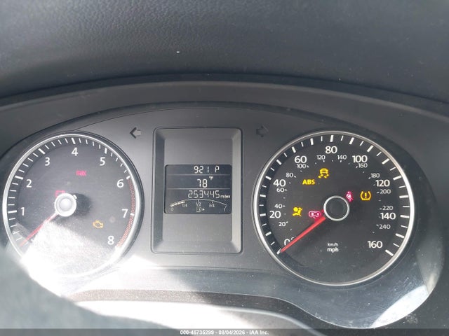45735299 :رقم المزاد ، 3VWDP7AJ4DM408207 vin ، 2013 Volkswagen Jetta 2.5l Se مزاد بيع