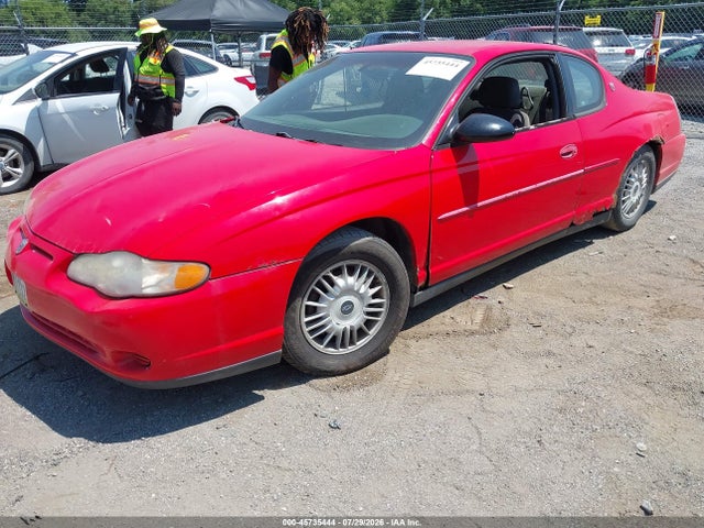 45735444 :رقم المزاد ، 2G1WW12EXY9211322 vin ، 2000 Chevrolet Monte Carlo Ls مزاد بيع