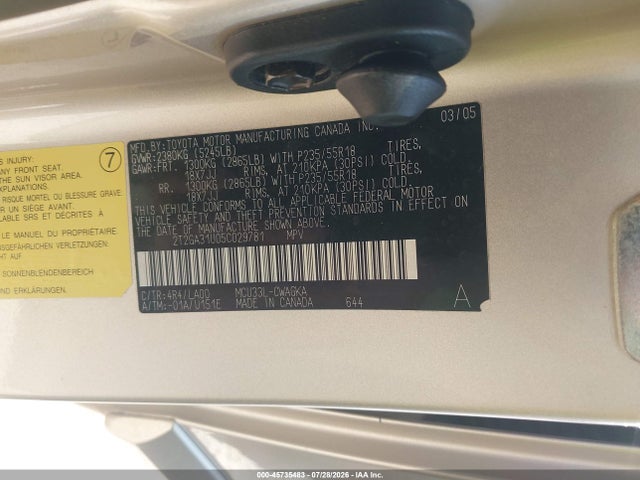 Продажа на аукционе авто 2005 Lexus Rx 330, vin: 2T2GA31U05C029781, номер лота: 45735483