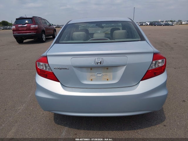 2012 Honda Civic Ex მანქანა იყიდება აუქციონზე, vin: 2HGFB2F89CH504030, აუქციონის ნომერი: 45735603