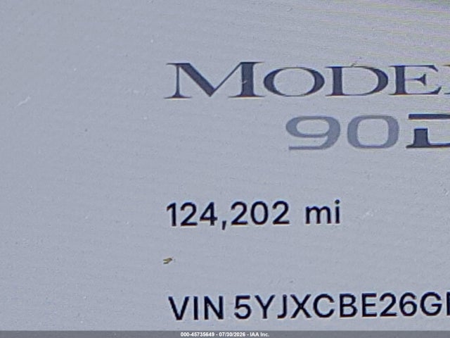 Продажа на аукционе авто 2016 Tesla Model X 60d/70d/75d/90d/p100d, vin: 5YJXCBE26GF003038, номер лота: 45735649