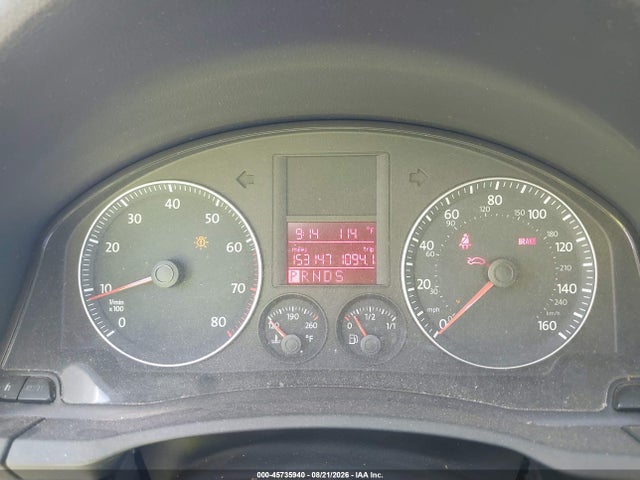 2009 Volkswagen Rabbit S მანქანა იყიდება აუქციონზე, vin: WVWBA71K79W049625, აუქციონის ნომერი: 45735940