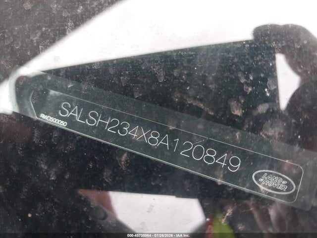Продажа на аукционе авто 2008 Land Rover Range Rover Sport Supercharged, vin: SALSH234X8A120849, номер лота: 45735964