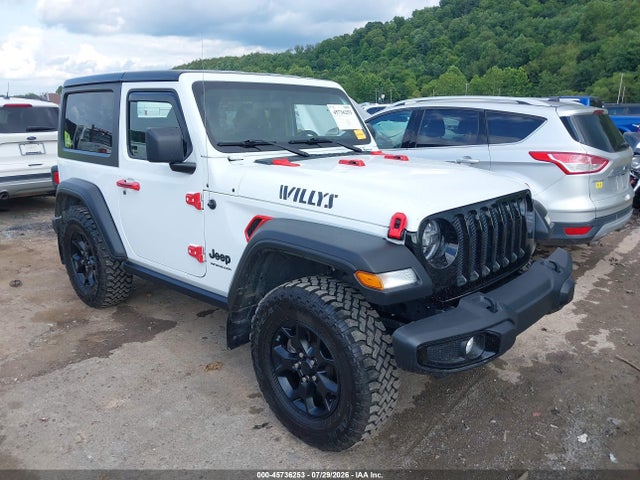Auction sale of the 2021 Jeep Wrangler Willys 4x4, vin: 1C4GJXAG1MW837309, lot number: 45736253