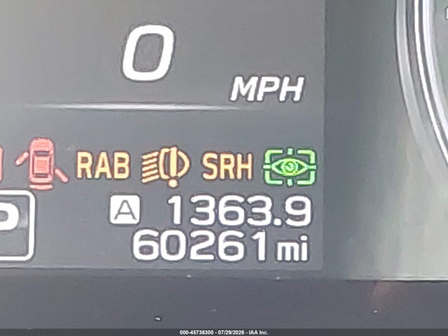 45736300 :رقم المزاد ، 4S4BTGND6L3264312 vin ، 2020 Subaru Outback Limited Xt مزاد بيع