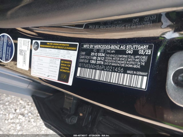 45736317 :رقم المزاد ، W1NKM4HB6PU021456 vin ، 2023 Mercedes-benz Glc 300 4matic Suv مزاد بيع