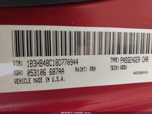 Aukcja sprzedaży 2009 Dodge Caliber Sxt, vin: 1B3HB48A79D164578, numer aukcji: 45736714