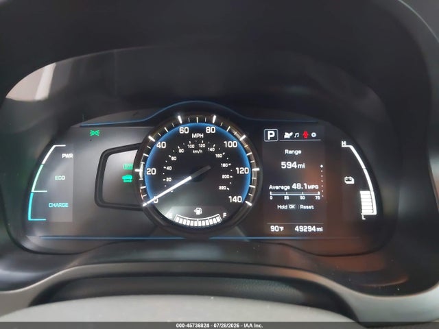 45736824 :رقم المزاد ، KMHC65LC1KU106902 vin ، 2019 Hyundai Ioniq Hybrid Blue مزاد بيع