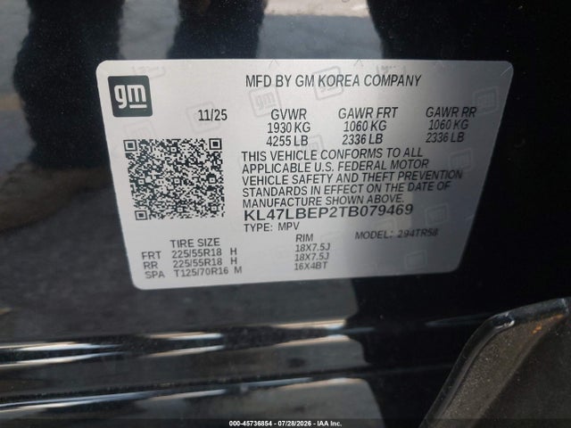 Продажа на аукционе авто 2026 Buick Envista Sport Touring Fwd, vin: KL47LBEP2TB079469, номер лота: 45736854
