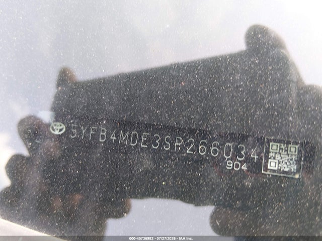 Aukcja sprzedaży 2025 Toyota Corolla Le, vin: 5YFB4MDE3SP266034, numer aukcji: 45736982
