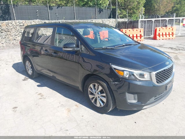 2017 Kia Sedona L მანქანა იყიდება აუქციონზე, vin: KNDMA5C19H6282874, აუქციონის ნომერი: 45736990