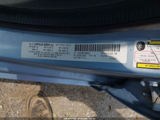 45737224 :رقم المزاد ، 1C3CCBBB1DN656221 vin ، 2013 Chrysler 200 Touring مزاد بيع