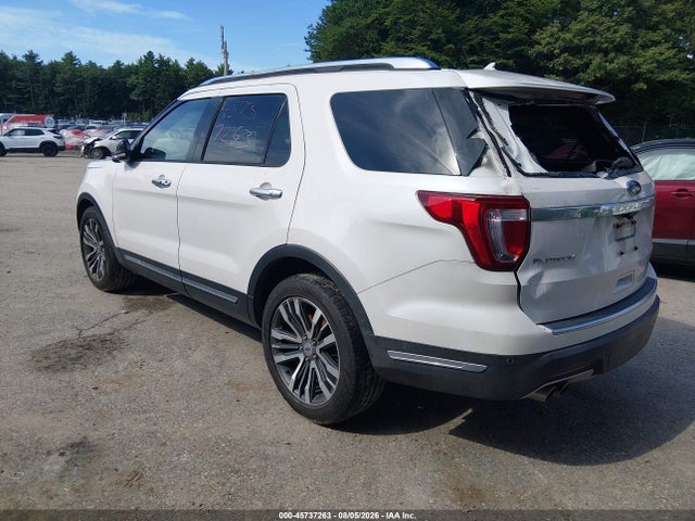 45737263 :رقم المزاد ، 1FM5K8HTXJGB39702 vin ، 2018 Ford Explorer Platinum مزاد بيع