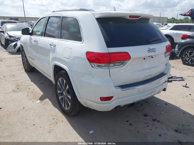 Aukcja sprzedaży 2018 Jeep Grand Cherokee Overland 4x2, vin: 1C4RJECG9JC216603, numer aukcji: 45737509