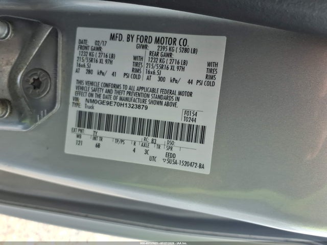 Ford Transit Connect Xl 2017 NM0GE9E70H1323879 Image 9