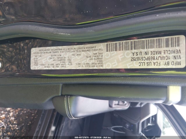 45737670 :رقم المزاد ، 1C4RJYB69PC610752 vin ، 2023 Jeep Grand Cherokee 4xe مزاد بيع
