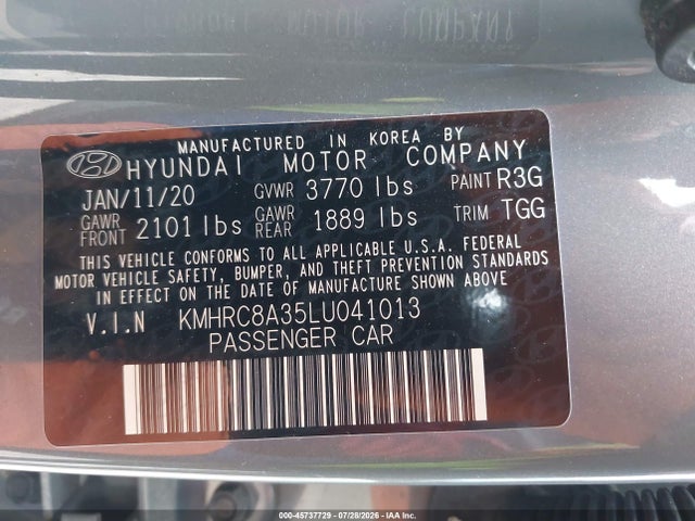 Hyundai Venue Sel 2020 KMHRC8A35LU041013 Image 9