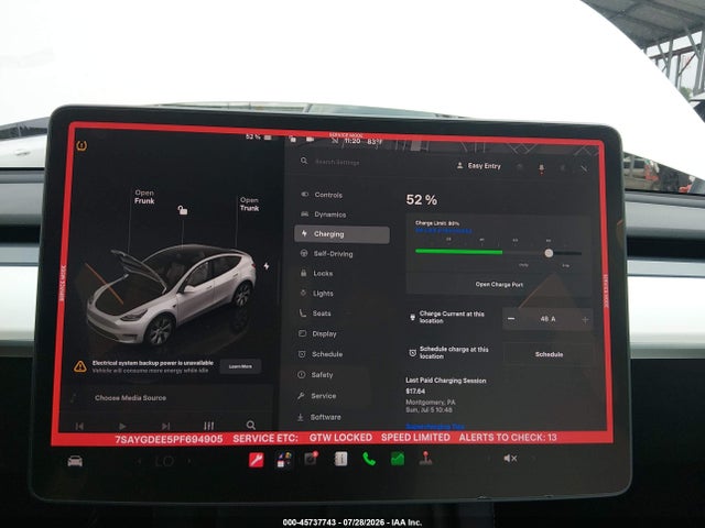 Aukcja sprzedaży 2023 Tesla Model Y Awd/long Range Dual Motor All-wheel Drive, vin: 7SAYGDEE5PF694905, numer aukcji: 45737743