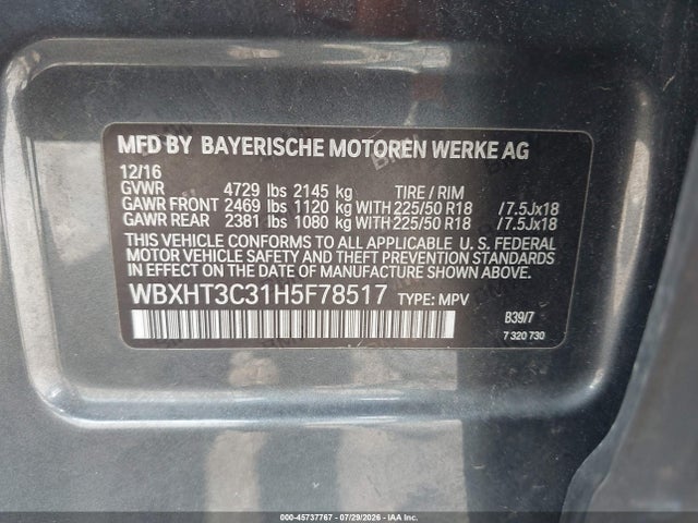 BMW X1 Xdrive28i 2017 WBXHT3C31H5F78517 Image 9