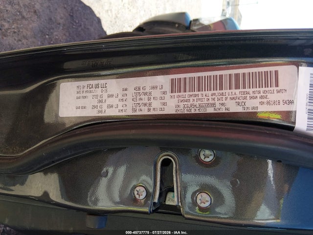 RAM 2500 Tradesman 2016 3C6UR5HL3GG335995 Image 9