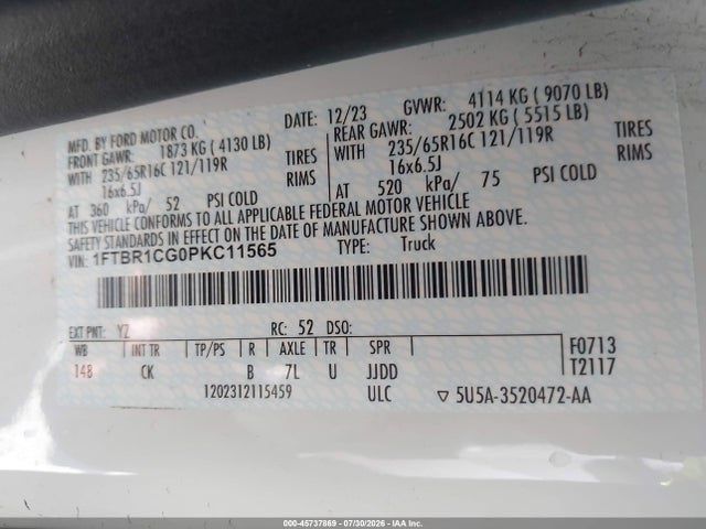 Ford Transit-250 2023 1FTBR1CG0PKC11565 Image 9