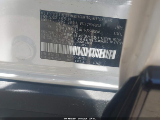 Aukcja sprzedaży 2025 Toyota Rav4 Hybrid Xse, vin: 4T3E6RFV7SU186114, numer aukcji: 45737884