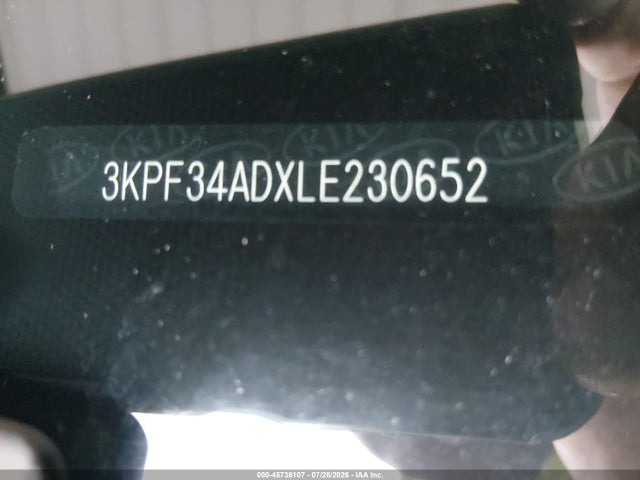 Aukcja sprzedaży 2020 Kia Forte Gt-line, vin: 3KPF34ADXLE230652, numer aukcji: 45738107