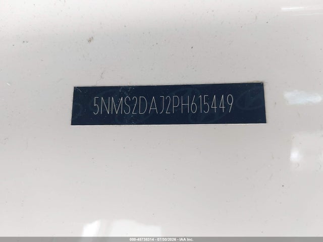 2023 Hyundai Santa Fe Sel მანქანა იყიდება აუქციონზე, vin: 5NMS2DAJ2PH615449, აუქციონის ნომერი: 45738314