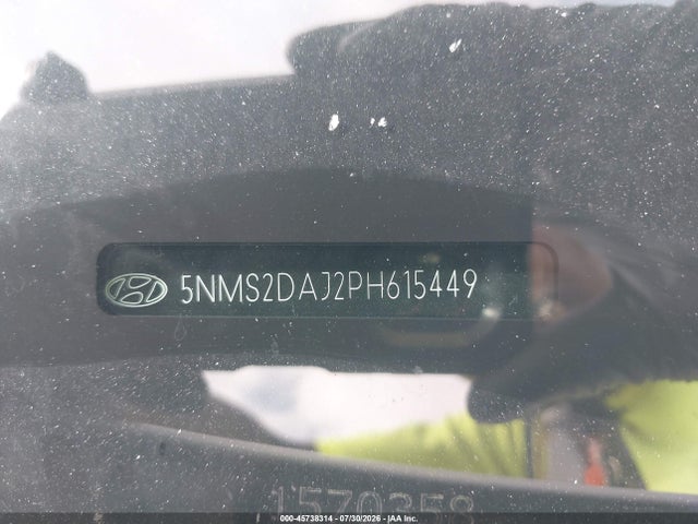 2023 Hyundai Santa Fe Sel მანქანა იყიდება აუქციონზე, vin: 5NMS2DAJ2PH615449, აუქციონის ნომერი: 45738314