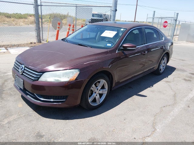 Aukcja sprzedaży 2013 Volkswagen Passat 2.5l Se, vin: 1VWBH7A3XDC128847, numer aukcji: 45738337