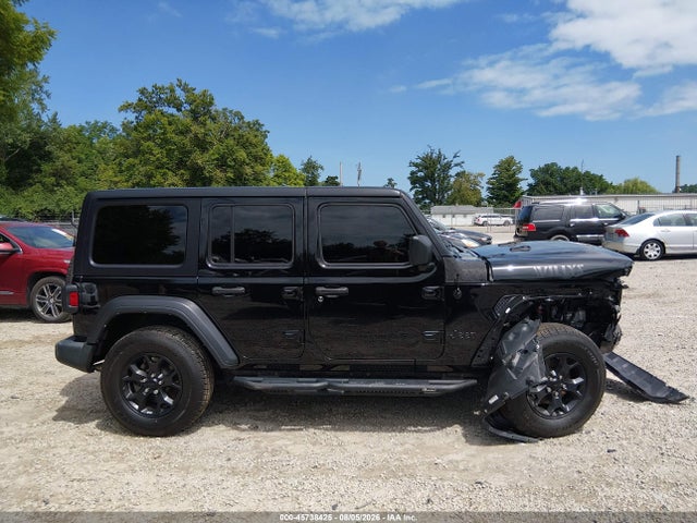 Aukcja sprzedaży 2022 Jeep Wrangler Unlimited Willys 4x4, vin: 1C4HJXDN7NW278168, numer aukcji: 45738425