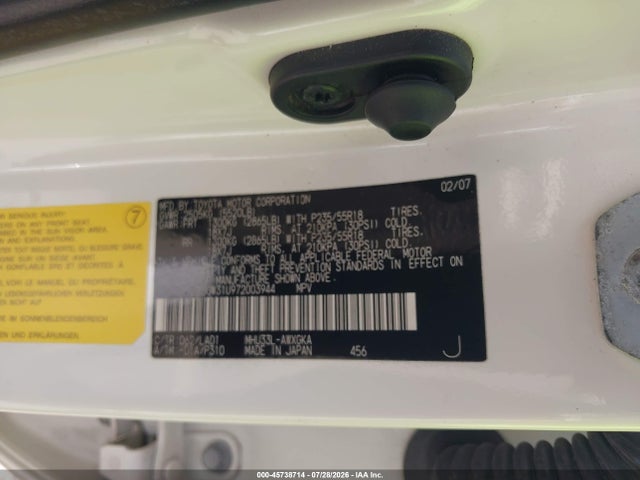 Продажа на аукционе авто 2007 Lexus Rx 400h, vin: JTJGW31U972003944, номер лота: 45738714