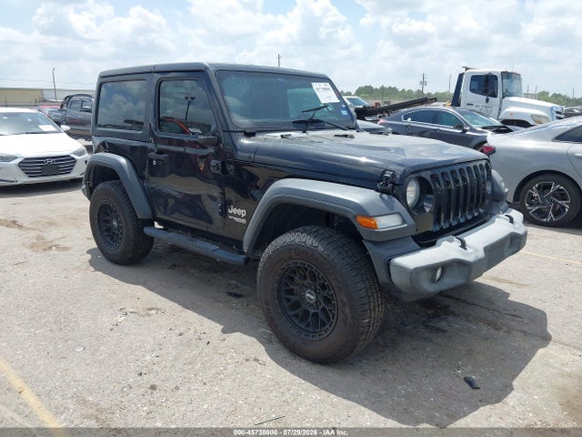 2018 Jeep Wrangler Sport 4x4 მანქანა იყიდება აუქციონზე, vin: 1C4GJXAN1JW283571, აუქციონის ნომერი: 45738800
