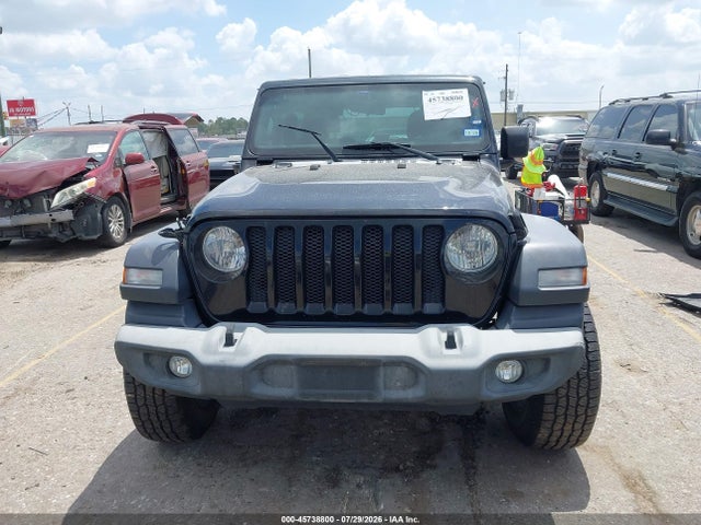2018 Jeep Wrangler Sport 4x4 მანქანა იყიდება აუქციონზე, vin: 1C4GJXAN1JW283571, აუქციონის ნომერი: 45738800