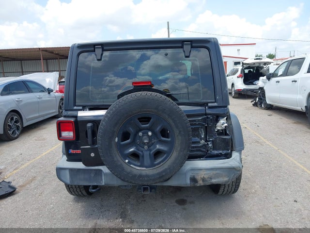2018 Jeep Wrangler Sport 4x4 მანქანა იყიდება აუქციონზე, vin: 1C4GJXAN1JW283571, აუქციონის ნომერი: 45738800